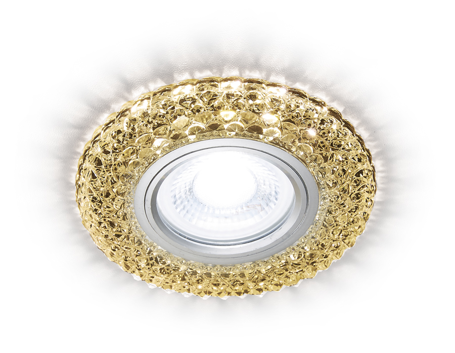 Встраиваемый точечный светильник MR16 с LED подсветкой S291 CH/WR хром/прозрачный MR16+3W(LED WARM 3000K) - Viokon.com