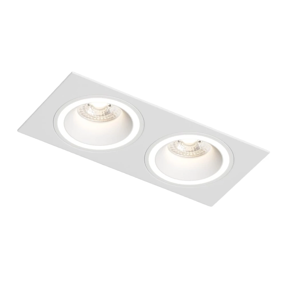 DK2062-WH Встраиваемый светильник IP 20 до 15 Вт GU10 LED белый алюминий - Viokon.com
