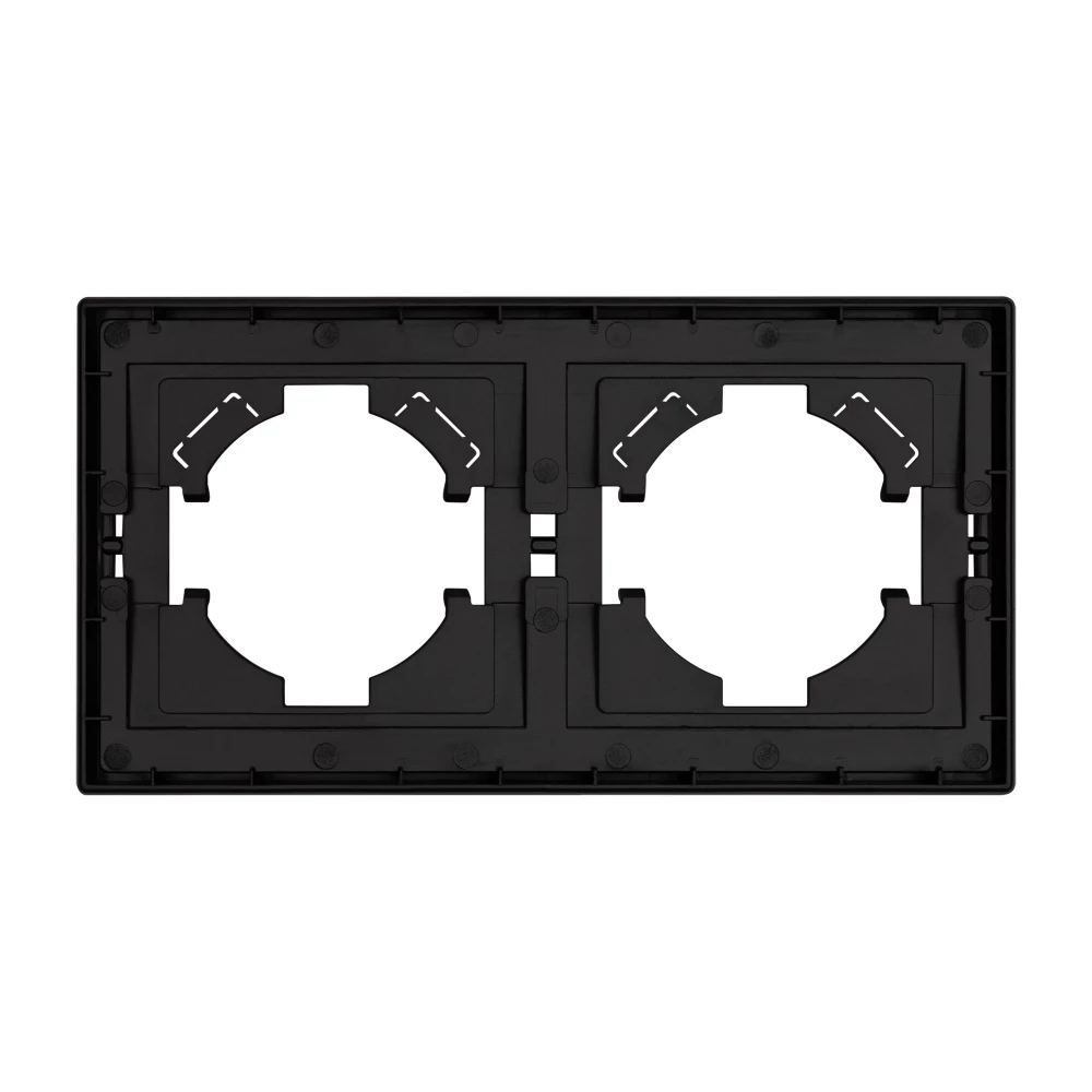 Рамка пластиковая FRM-TENDO-PL-2-BK (Arlight, Черный) 053840 - Viokon.com