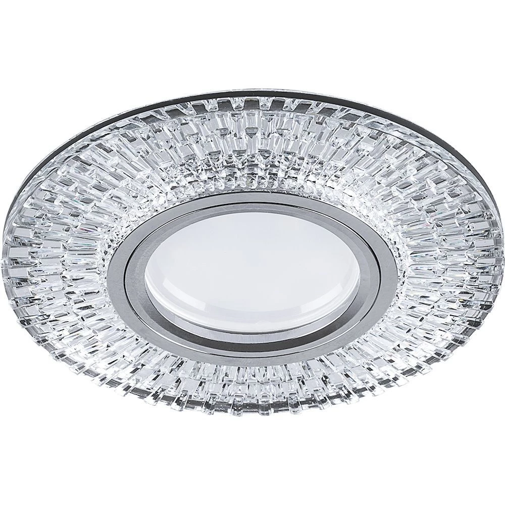 Светильник встраиваемый с LED подсветкой Feron CD943 потолочный MR16 G5.3 прозрачный, хром (32991) - Viokon.com