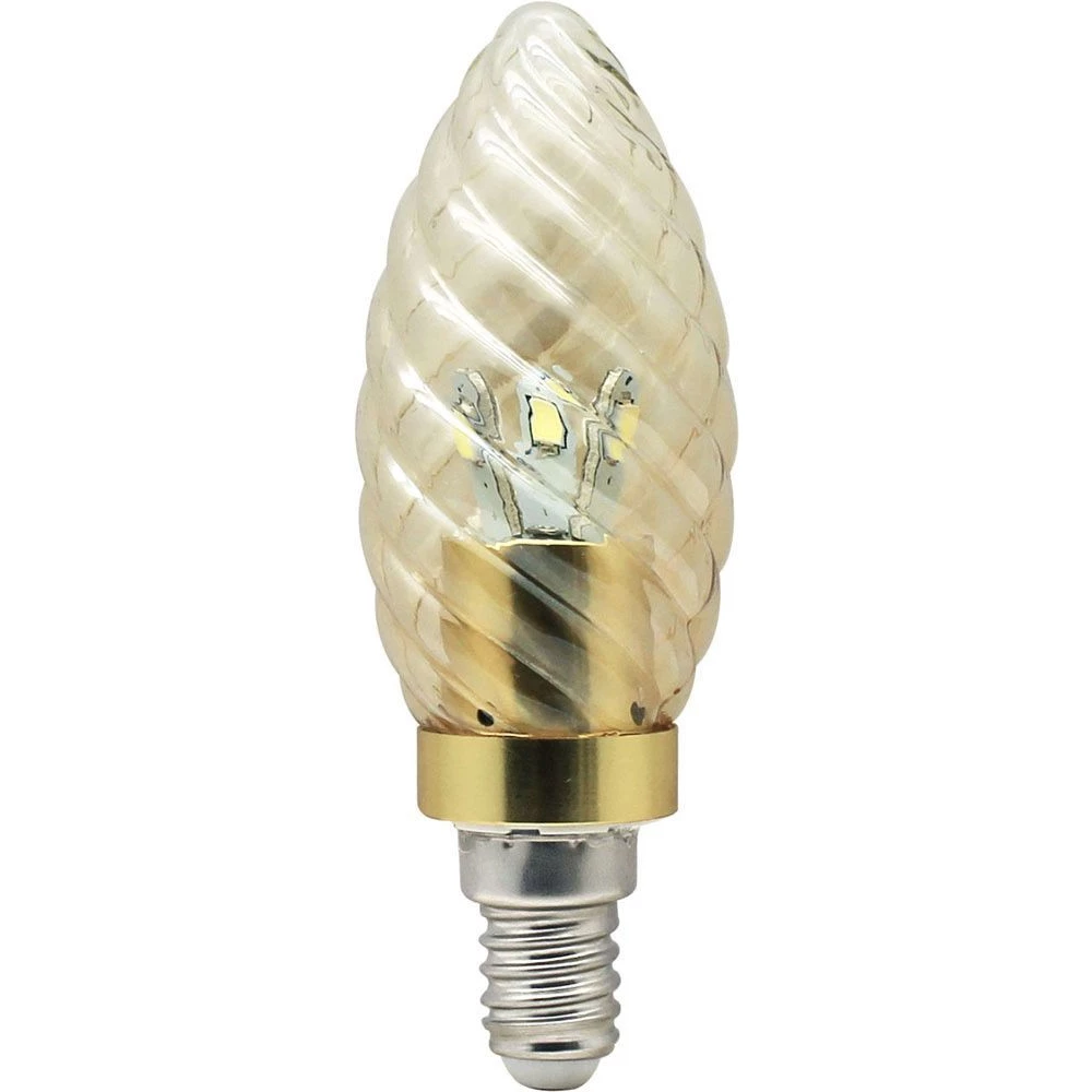Лампа светодиодная, 6LED(3.5W) 230V E14 2700K золотая золото, LB-77 (25356) - Viokon.com
