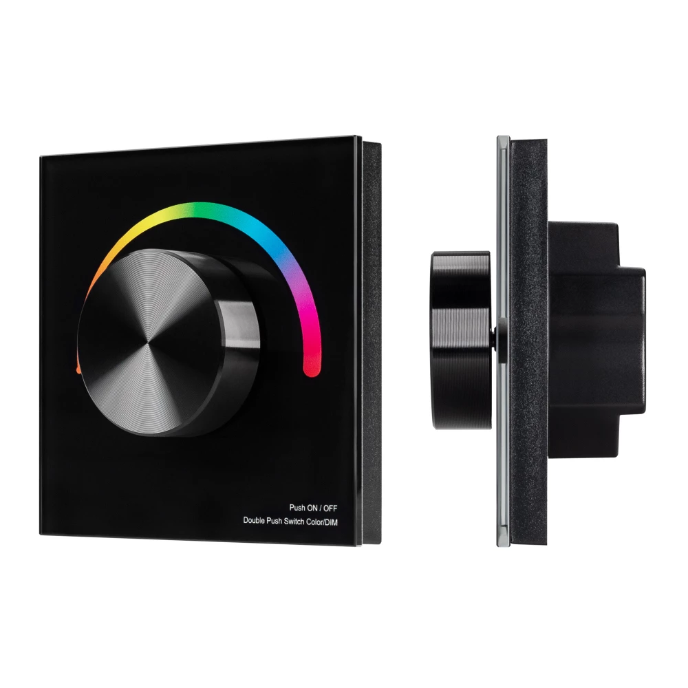Панель SMART-P5-RGB-G-IN Black (3V, Rotary, 2.4G) (Arlight, IP20 Пластик, 5 лет) 033757 - Viokon.com