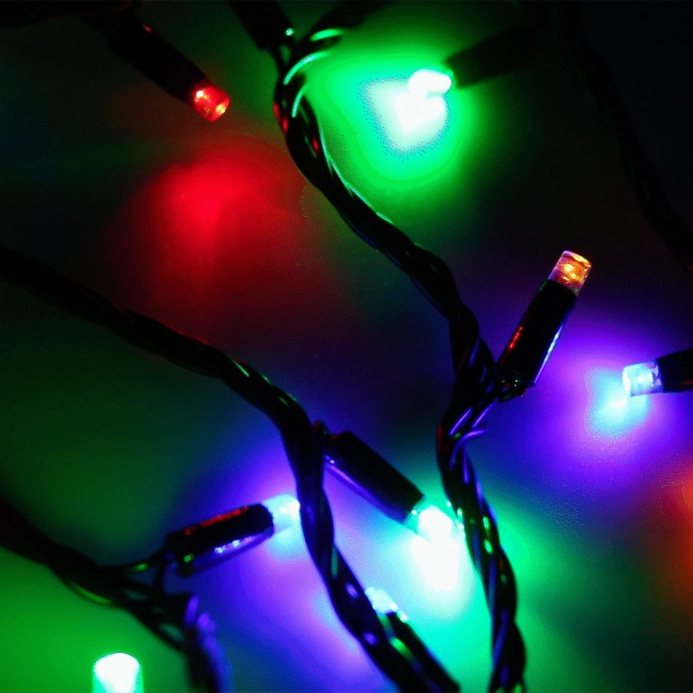 Светодиодная гирлянда ARD-STRING-CLASSIC-10000-BLACK-100LED-LIVE RGB (230V, 7W) (Ardecoled, IP65, 1 год) 025808 - Viokon.com