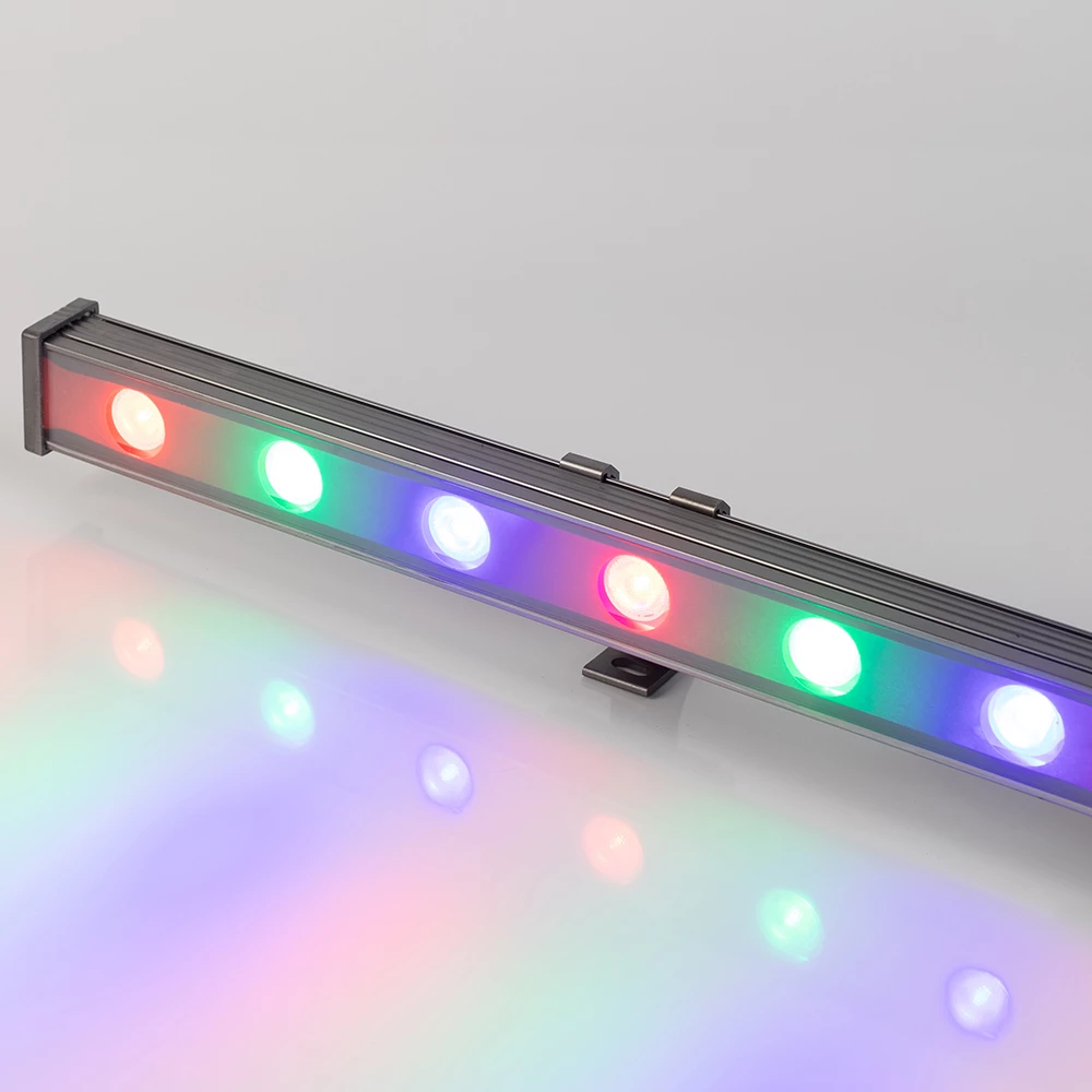 Светодиодный прожектор AR-LINE-1000S-18W-24V RGB (Grey, 30 deg, DMX512) (Arlight, Закрытый) 023623 - Viokon.com