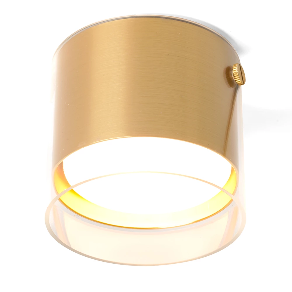 Светильник потолочный Feron HL389 Barrel LUMINA GX53 12W 230V, золото (48796) - Viokon.com