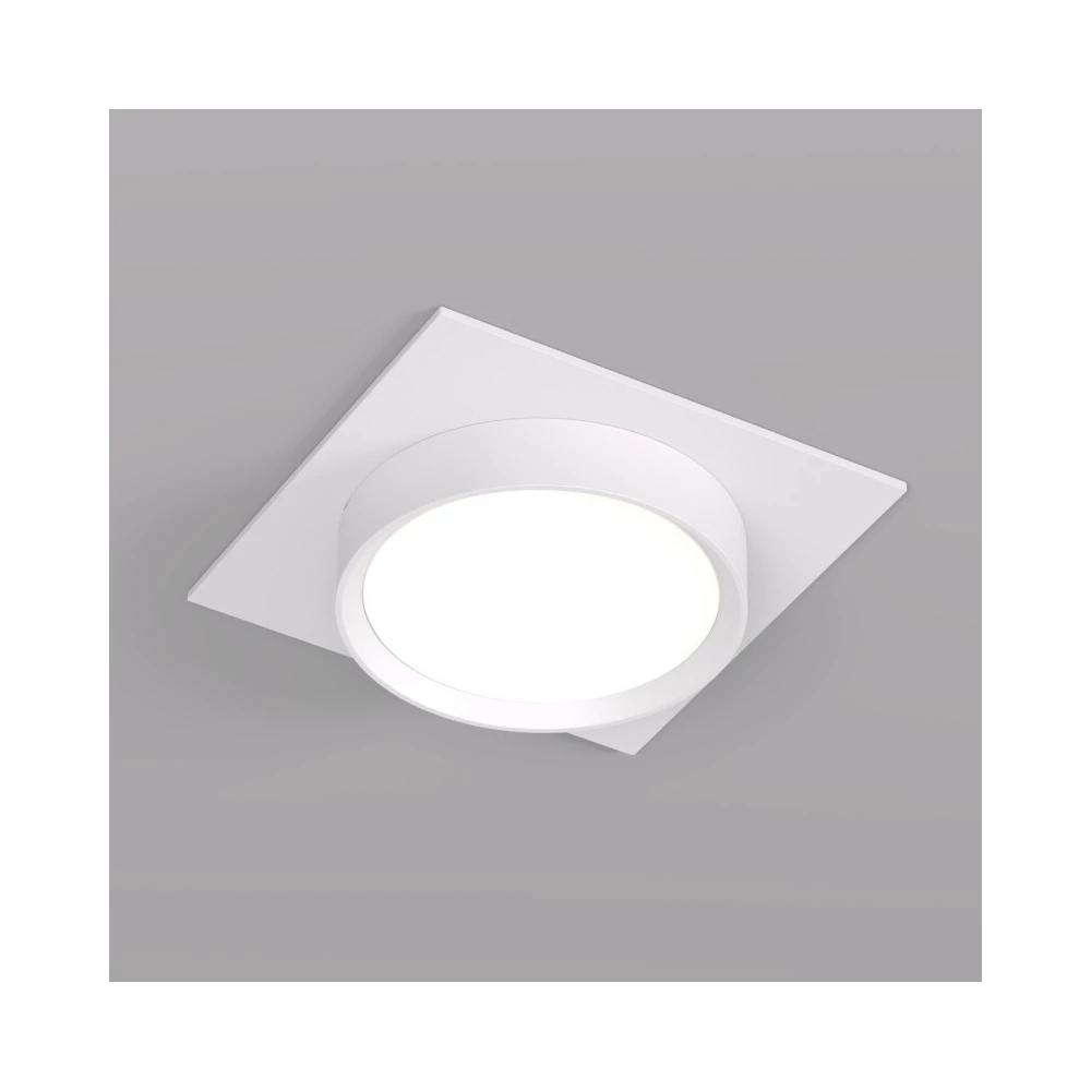 DK2091-WH Встраиваемый светильник FLAT IP 20 до 15 Вт GX53 LED белый алюминий - Viokon.com