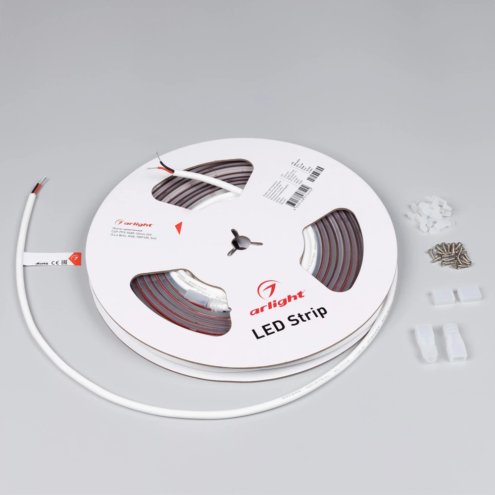 Лента герметичная CSP-PFS-X480-10mm 24V Warm2700 (14.4 W/m, IP68, TWP100, 5m) (Arlight, -) 045045 - Viokon.com