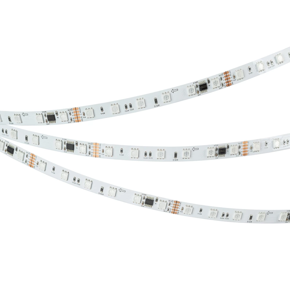 Лента DMX-B60-10mm 24V RGB-PX6 (14 W/m, IP20, 5060, 5m) (Arlight, -) 039183 - Viokon.com