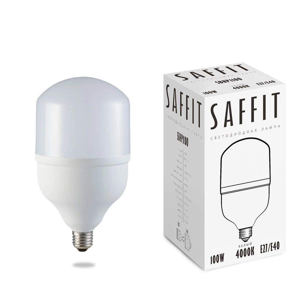Лампа светодиодная SAFFIT SBHP1100 E27-E40 100W 230V 4000K (55100) - Viokon.com