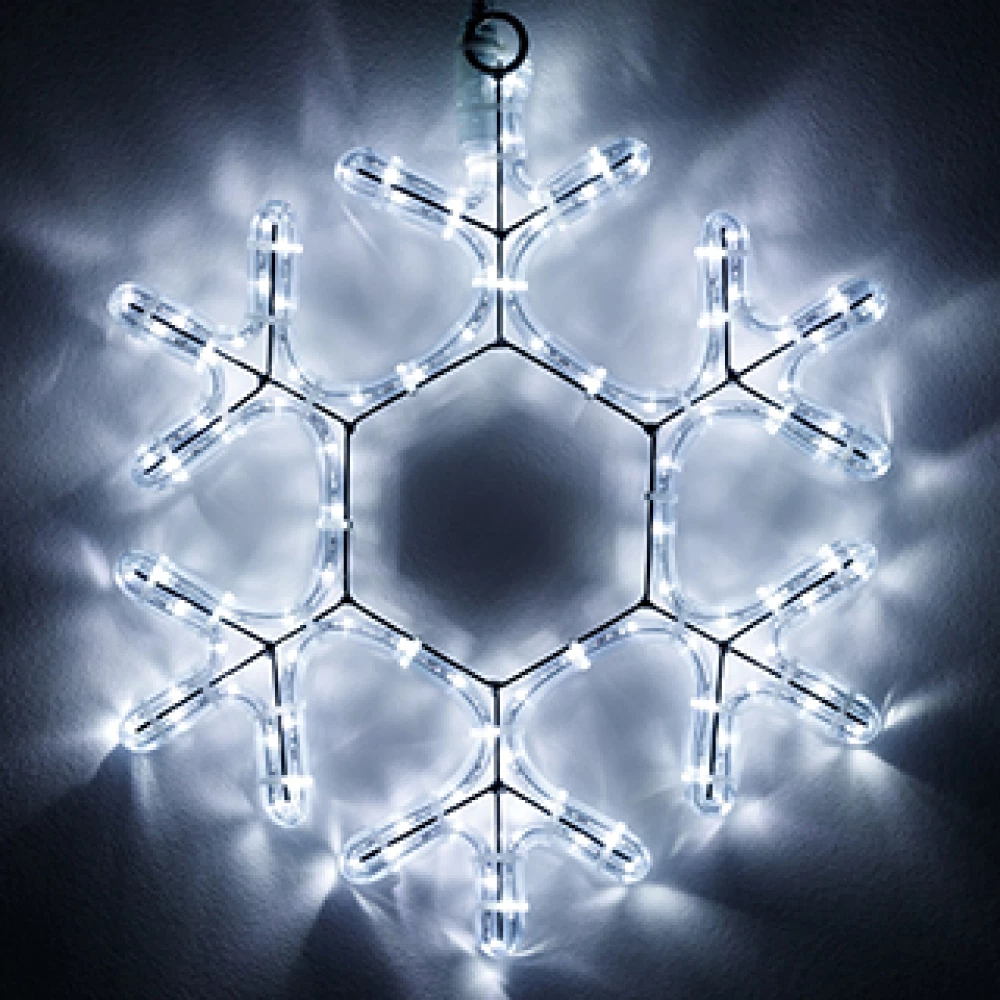 Фигура светодиодная ARD-SNOWFLAKE-M7-450x375-108LED White (230V, 6.5W) (Ardecoled, IP65, 1 год) 034249 - Viokon.com
