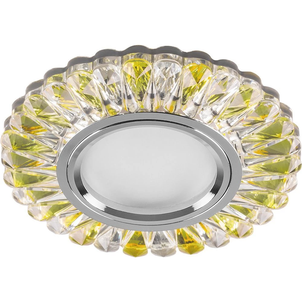 Светильник встраиваемый с белой LED подсветкой Feron CD902 потолочный MR16 G5.3 прозрачный-желтый (28972) - Viokon.com