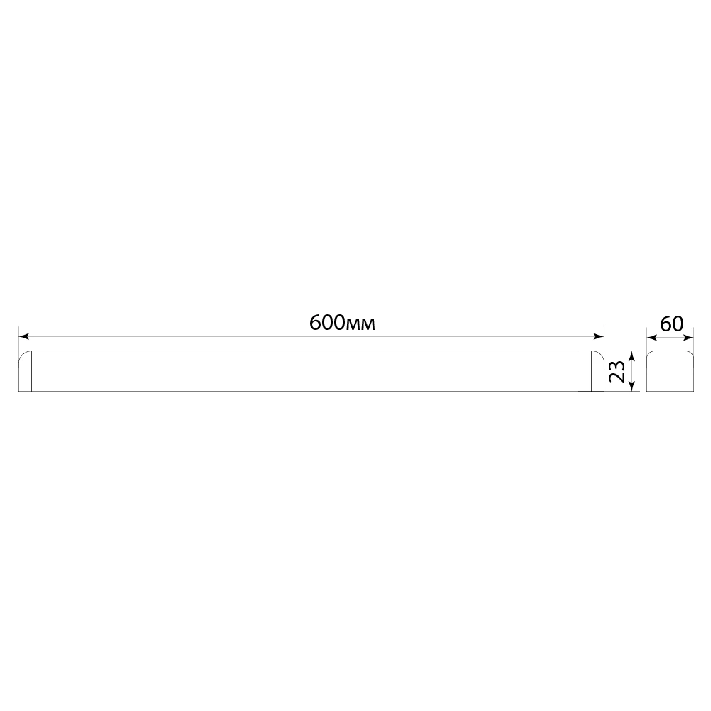 Светильник светодиодный линейный Feron AL5020 IP40 18W 4000K 600*23*60мм (32409) - Viokon.com