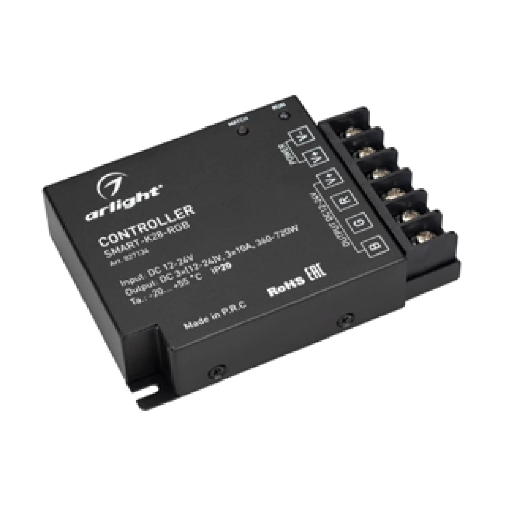 Контроллер SMART-K28-RGB (12-24V, 3x10A, 2.4G) (Arlight, IP20 Металл, 5 лет) 027134 - Viokon.com