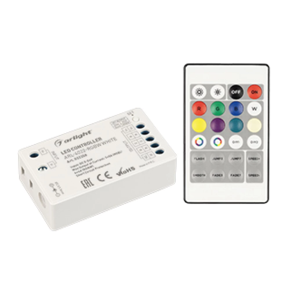 Контроллер ARL-4022-RGBW White (5-24V, 4x4A, ПДУ 24кн, RF) (Arlight, IP20 Пластик, 3 года) 032358 - Viokon.com