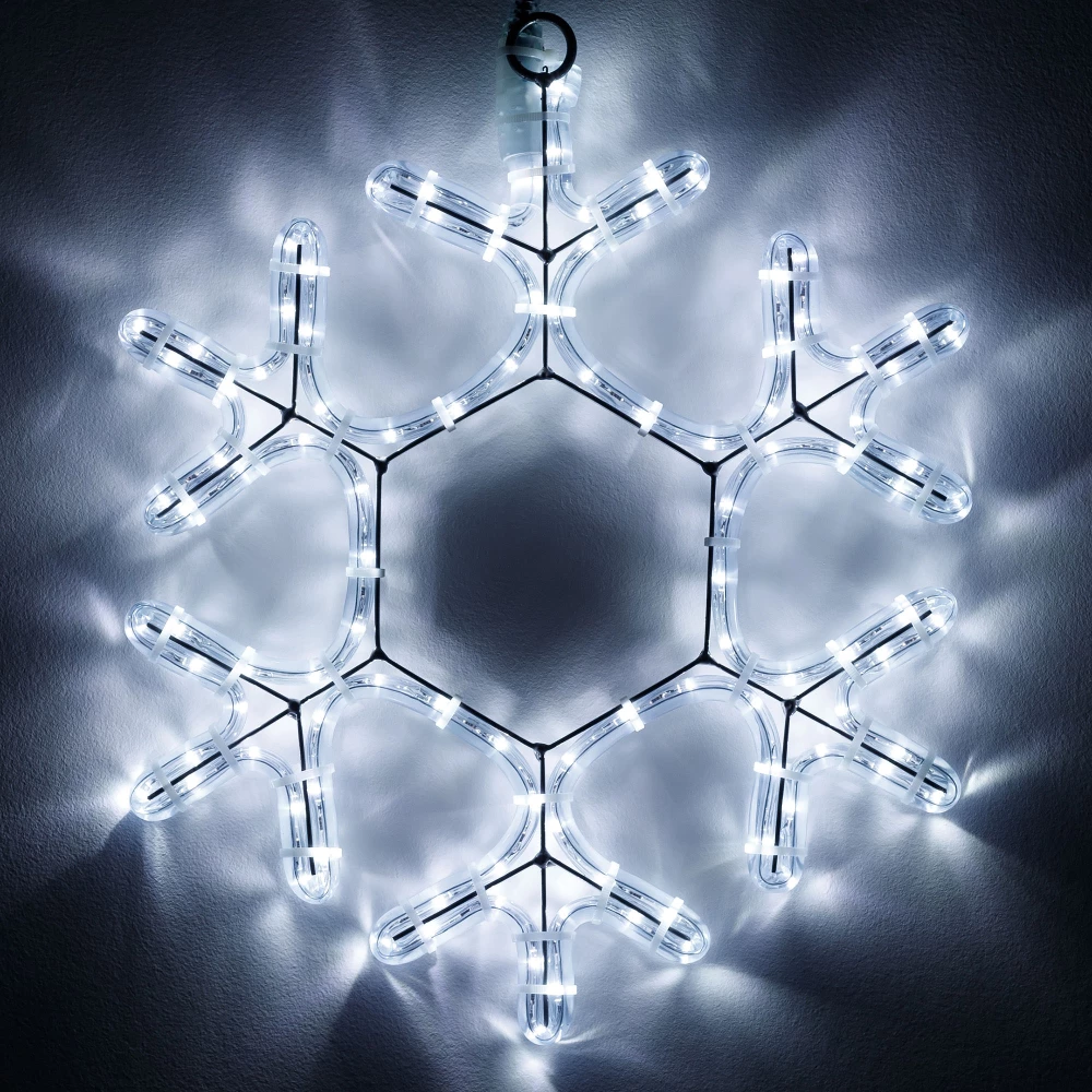 Фигура светодиодная ARD-SNOWFLAKE-M7-450x375-108LED White (230V, 6.5W) (Ardecoled, IP65, 1 год) 034249 - Viokon.com