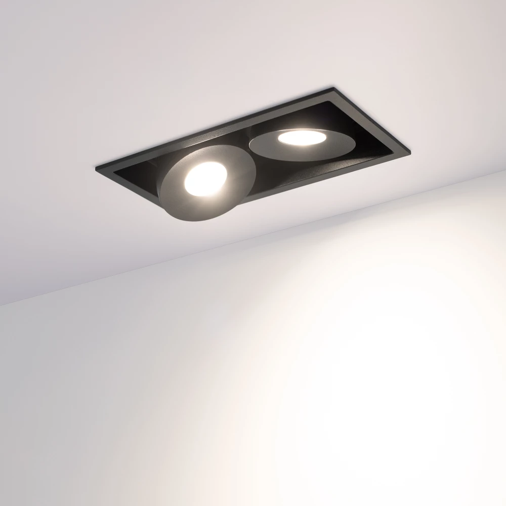 Светильник CL-SIMPLE-S148x80-2x9W Day4000 (BK, 45 deg) (Arlight, IP20 Металл, 3 года) 026877 - Viokon.com