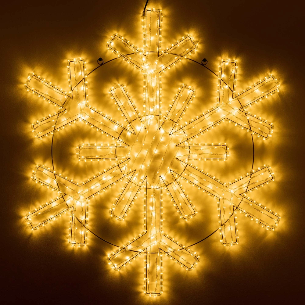 Фигура светодиодная ARD-SNOWFLAKE-M11-1250x1200-604LED Warm (230V, 36.5W) (Ardecoled, IP65, 1 год) 034261 - Viokon.com