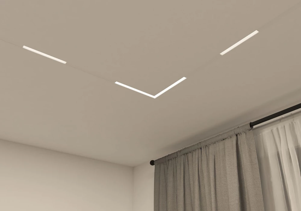 DK8014-WH Угловой светильник SMART LINEAR ANGLE 18W DIM 3000K-6000K белый - Viokon.com