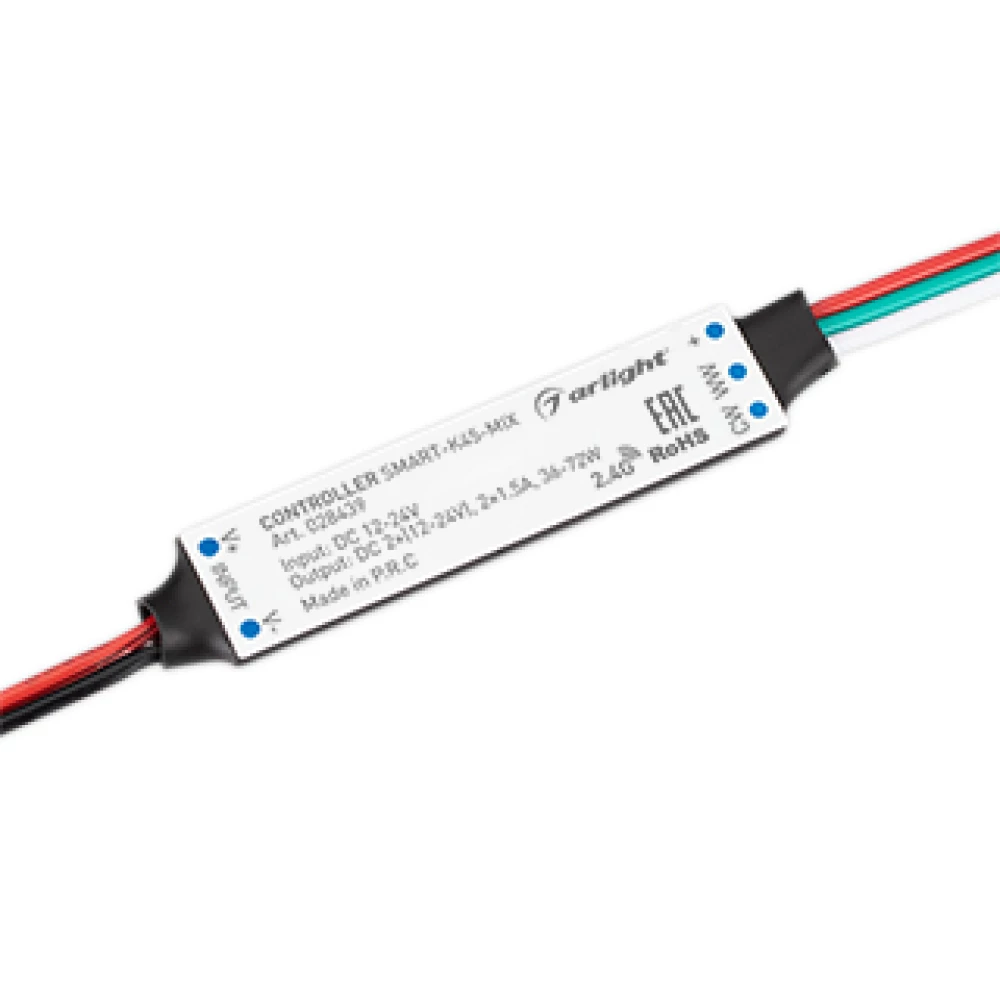 Контроллер SMART-K45-MIX (12-24V, 2x1.5A, 2.4G) (Arlight, IP20 Пластик, 5 лет) 028439 - Viokon.com