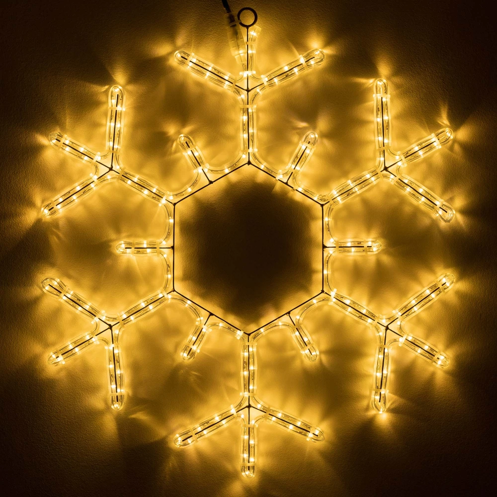 Фигура светодиодная ARD-SNOWFLAKE-M5-600x600-360LED Warm (230V, 20W) (Ardecoled, IP65, 1 год) 034253 - Viokon.com