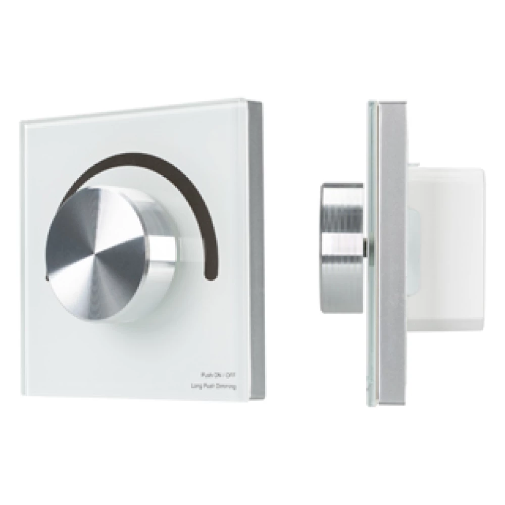 Панель SMART-P90-DIM-G-IN White (230V, Rotary, 2.4G) (Arlight, IP20 Пластик, 5 лет) 028424 - Viokon.com