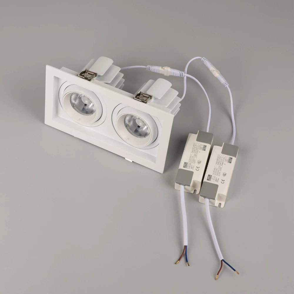 Светильник MS-VORTEX-BUILT-S210x117-2x20W Warm3000 (WH-WH, 40 deg, 230V) (Arlight, IP20 Металл, 5 лет) 057763 - Viokon.com