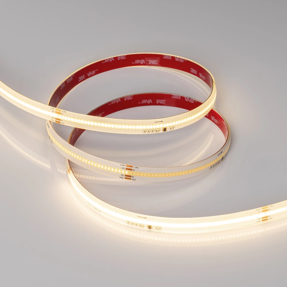 Лента герметичная SPI-COB-SE-X378-12mm 24V Warm3000-PX63-BPT (7 W/m, IP65, 5m) (Arlight, бегущий огонь) 041739 - Viokon.com