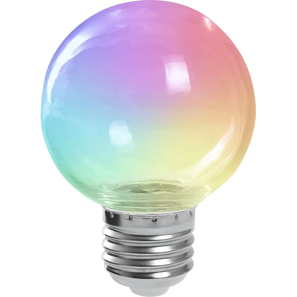 Лампа светодиодная Feron LB-371 Шар прозрачный E27 3W RGB быстрая смена цвета (38130) - Viokon.com