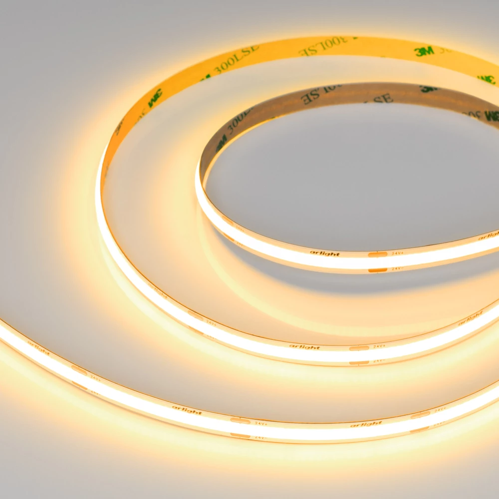 Лента COB-X480-8mm 24V Gold (8 W/m, IP20, 5m) (Arlight, -) 047746 - Viokon.com
