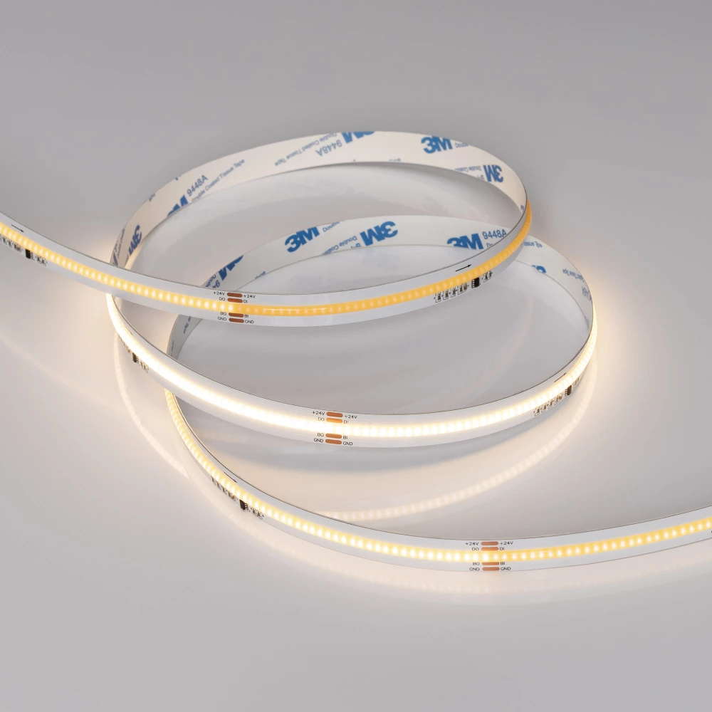 Лента SPI-COB-X378-12mm 24V Warm3000-PX63-BPT (7 W/m, IP20, 5m) (Arlight, бегущий огонь) 041736 - Viokon.com