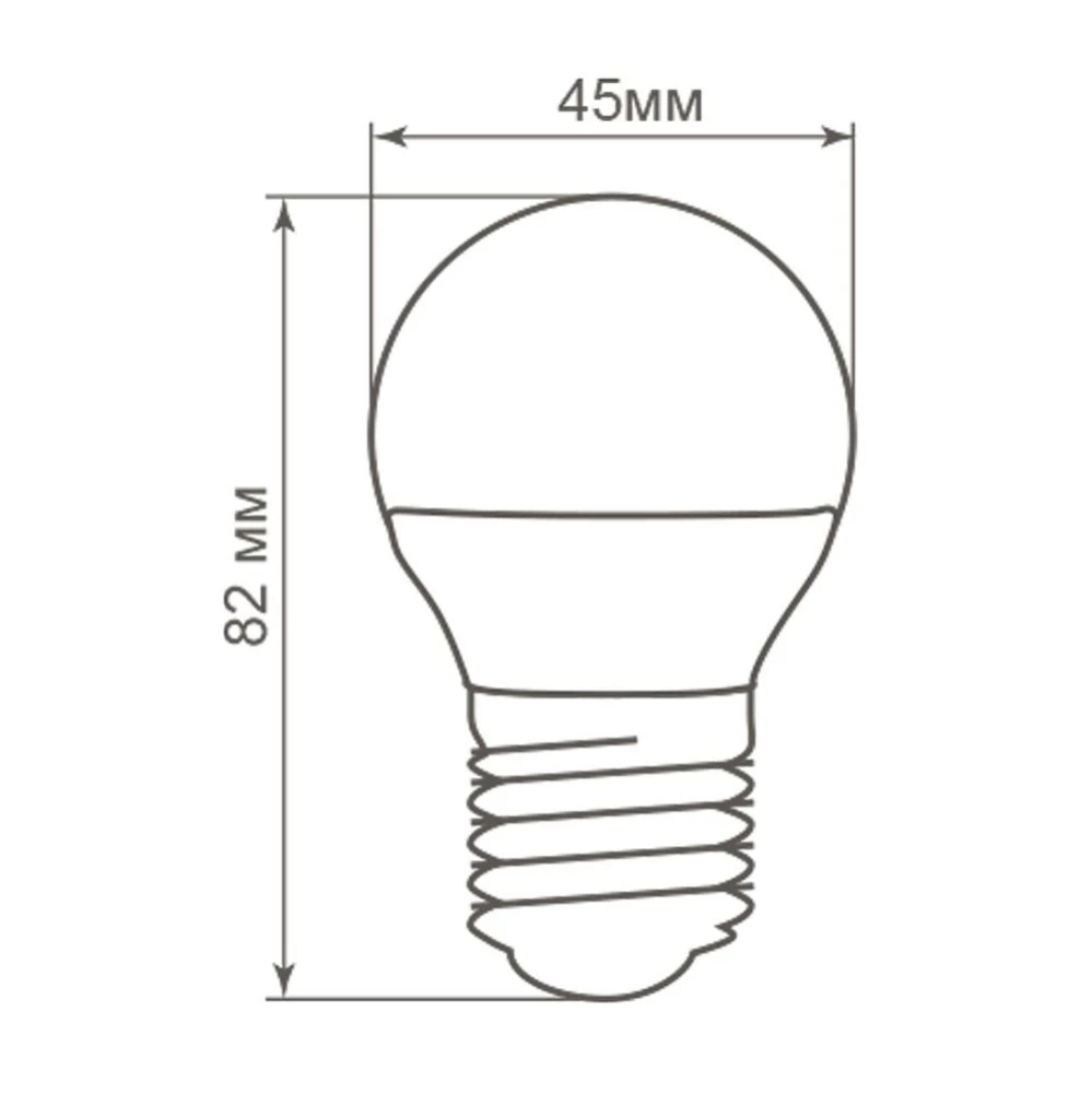 Лампа светодиодная Feron LB-38 Шарик E27 5W 175-265V 2700K (25404) - Viokon.com