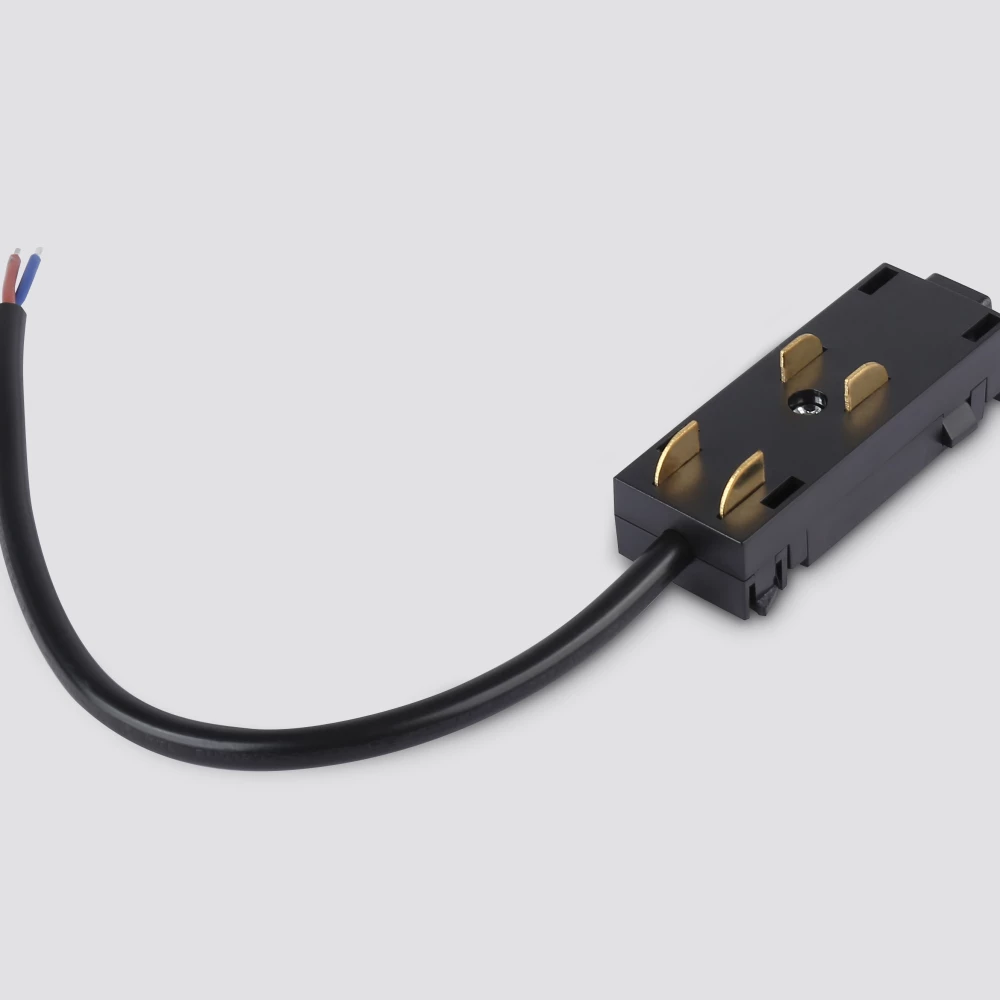 Ввод питания для шинопровода Magnetic 220V GL1102 BK черный ввод питания для шинопровода Magnetic 220V IP20 200*28.5*18 - Viokon.com