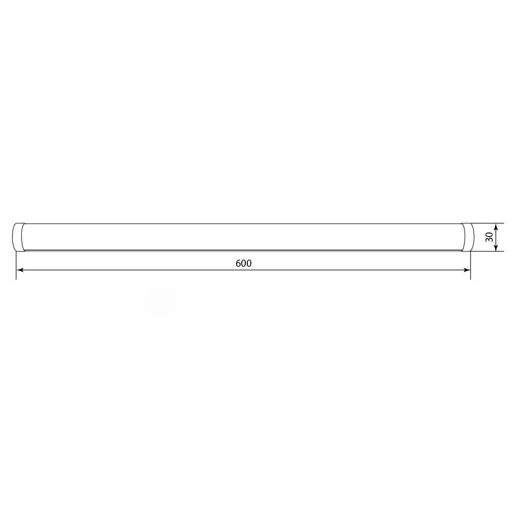 Светодиодный светильник 60LEDs 4000K 12W в пластиковом корпусе IP44, бронза, AL5048 (28740) - Viokon.com