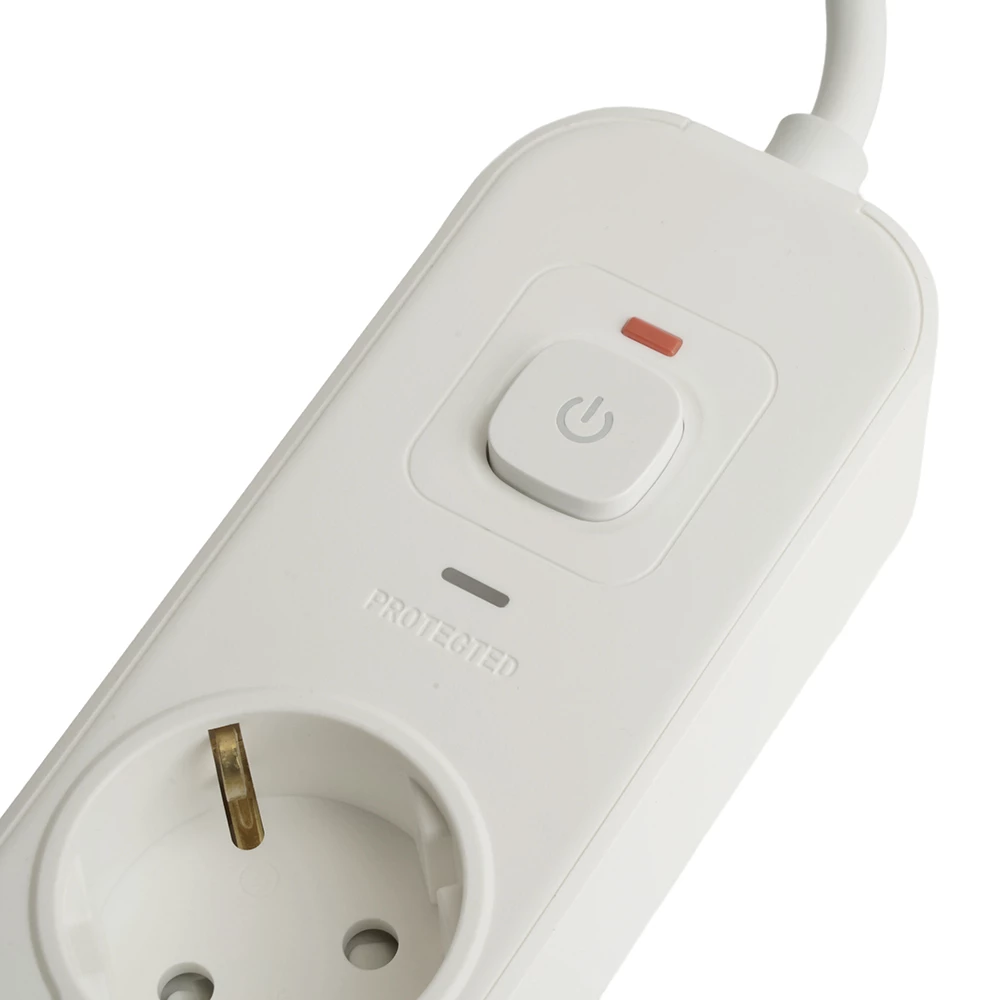 Сетевой фильтр 5-местный с/з STEKKER 3x1мм2, 5 м, 250В, 16А, 2 USB-A+2 Type-C 3, серия Nova, белый (50104) - Viokon.com