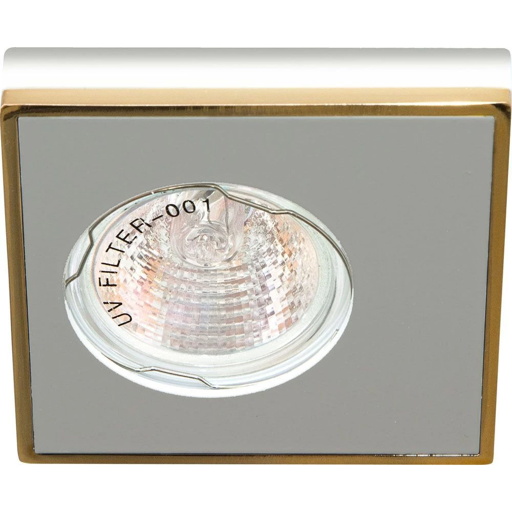 Светильник потолочный  MR16 MAX50W 12V G5.3, алюминий,золото, DL 2A (28361) - Viokon.com