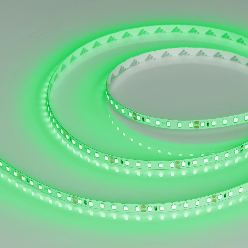 Лента RT-A120-8mm 24V Green(9.6 W/m, IP20, 2835, 5m) (Arlight, Открытый) 008782(2) - Viokon.com
