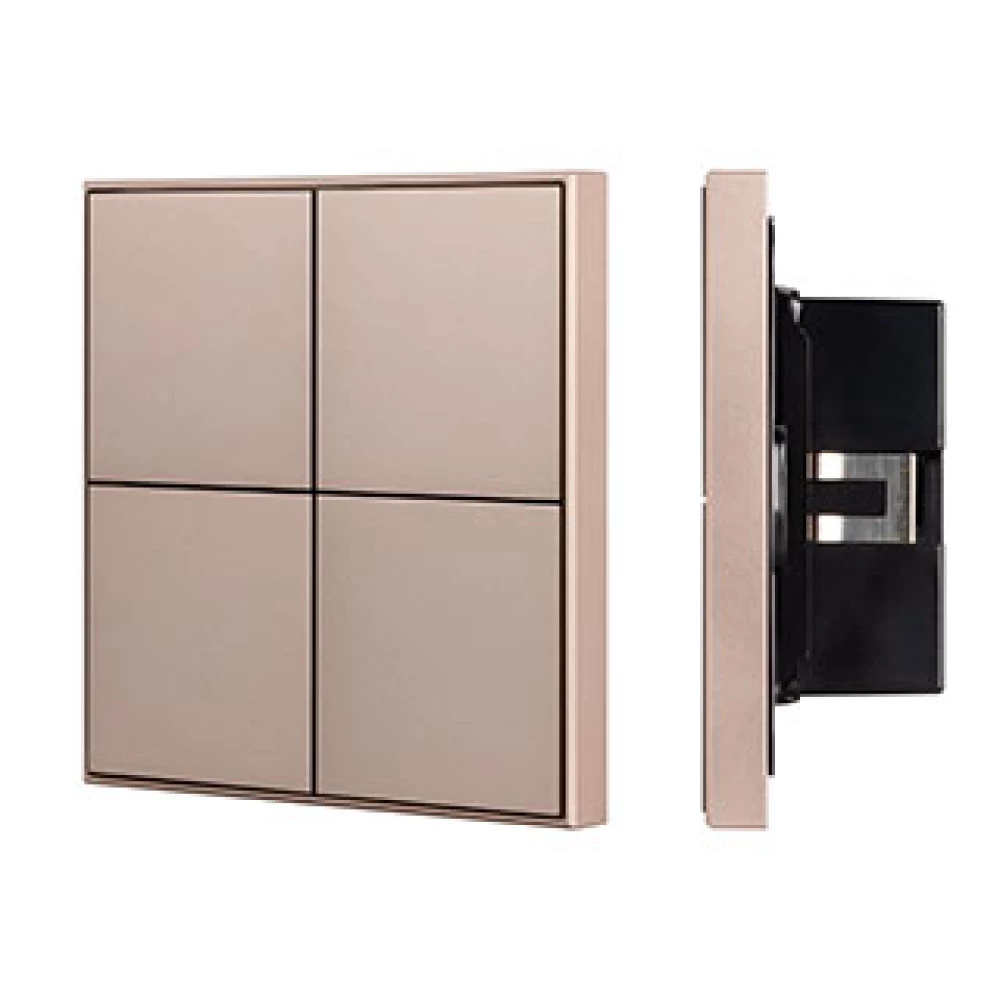 INTELLIGENT ARLIGHT Кнопочная панель KNX-304-23-IN Champagne (BUS, Frame) (IARL, IP20 Металл, 2 года) 039669 - Viokon.com