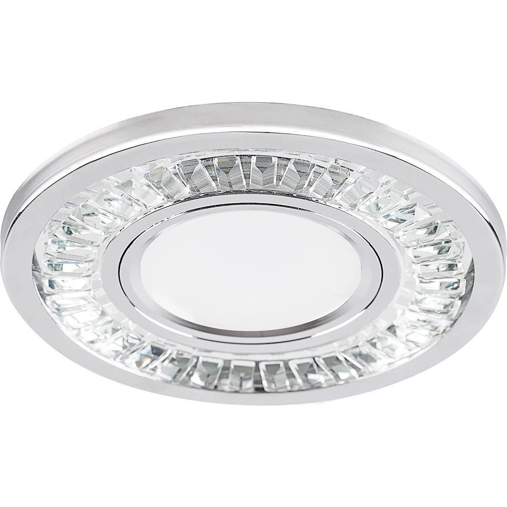 Светильник встраиваемый с LED подсветкой Feron CD958 потолочный MR16 G5.3 прозрачный, хром (32657) - Viokon.com