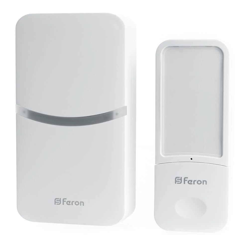 Звонок дверной Feron DB-100 Электрический 18 мелодий белый 230V (41437) - Viokon.com