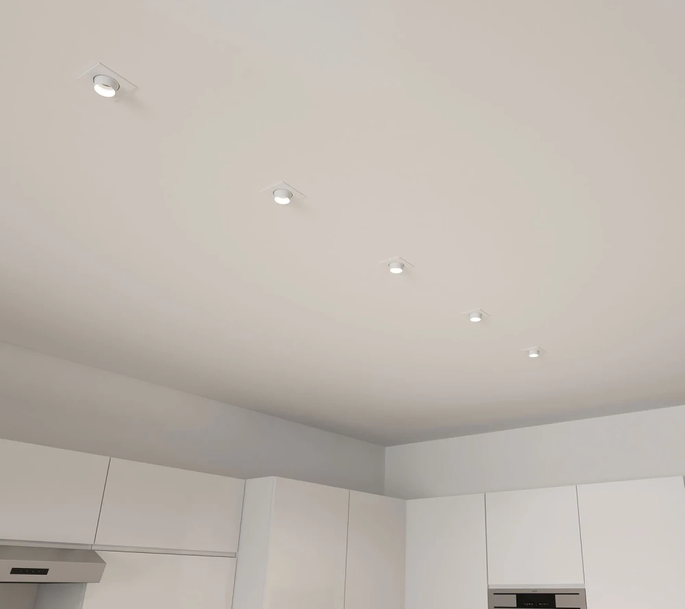 DK3121-WH Встраиваемый светильник IP20 до 15 Вт LED GU53 белый пластик - Viokon.com
