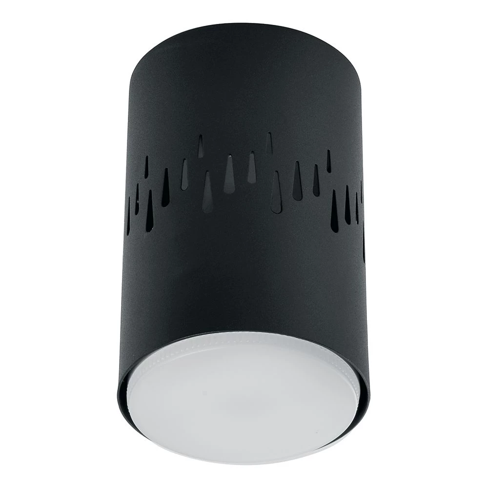 Светильник потолочный Feron HL350 12W, 230V, GX53 и подсветка 1W, 4000K, черный (41454) - Viokon.com