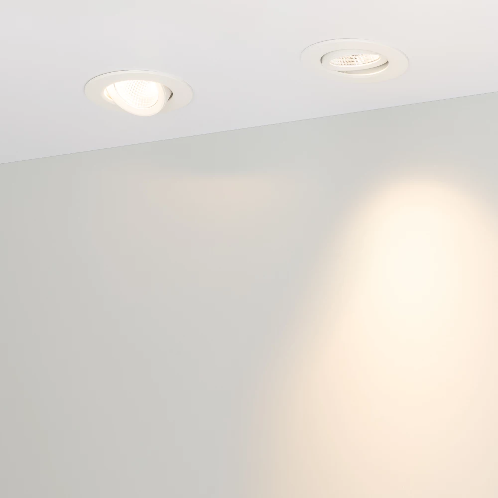 Светильник LTD-POLAR-TURN-R90-7W Warm3000 (WH, 36 deg, 230V) (Arlight, IP20 Пластик, 3 года) 032310 - Viokon.com
