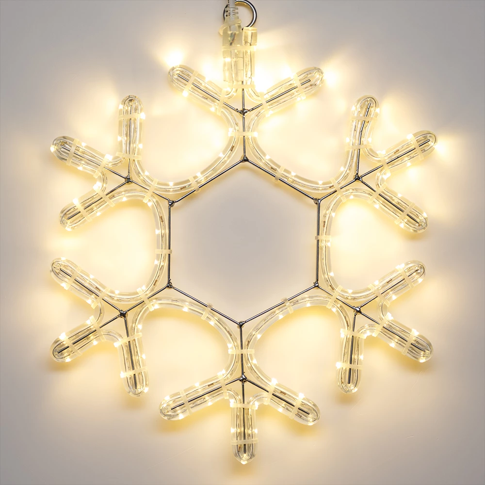 Фигура cветодиодная ARD-SNOWFLAKE-M7-450x375-108LED Warm (230V, 6.5W) (Ardecoled, IP65, 1 год) 025315 - Viokon.com