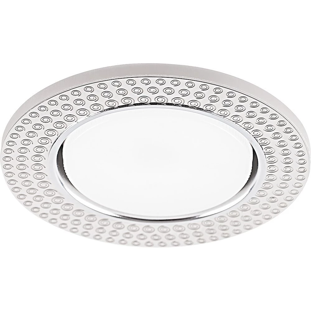 Светильник встраиваемый с белой LED подсветкой Feron CD4029 потолочный GX53 без лампы,  прозрачный, хром (32652) - Viokon.com