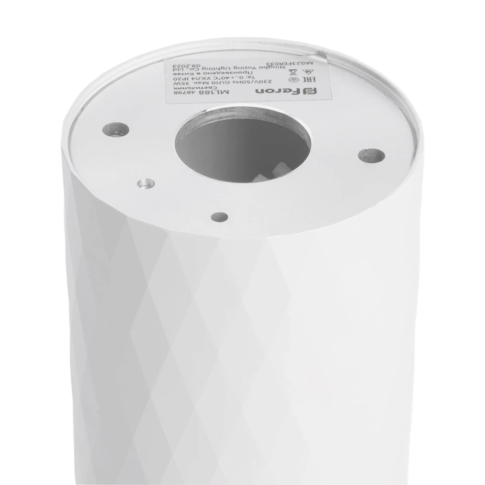 Светильник потолочный Feron ML188 Barrel PRISM MR16 GU10 35W 230V, белый (48798) - Viokon.com