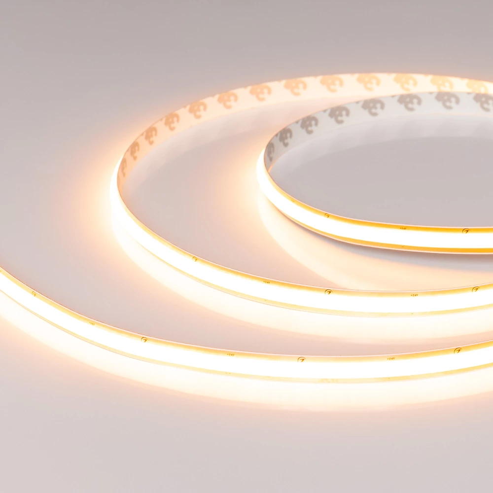 Лента SOB-M288-10mm 24V Warm2400 (10 W/m, IP20, 5m) (Arlight, резка 1 светодиод) 062072 - Viokon.com