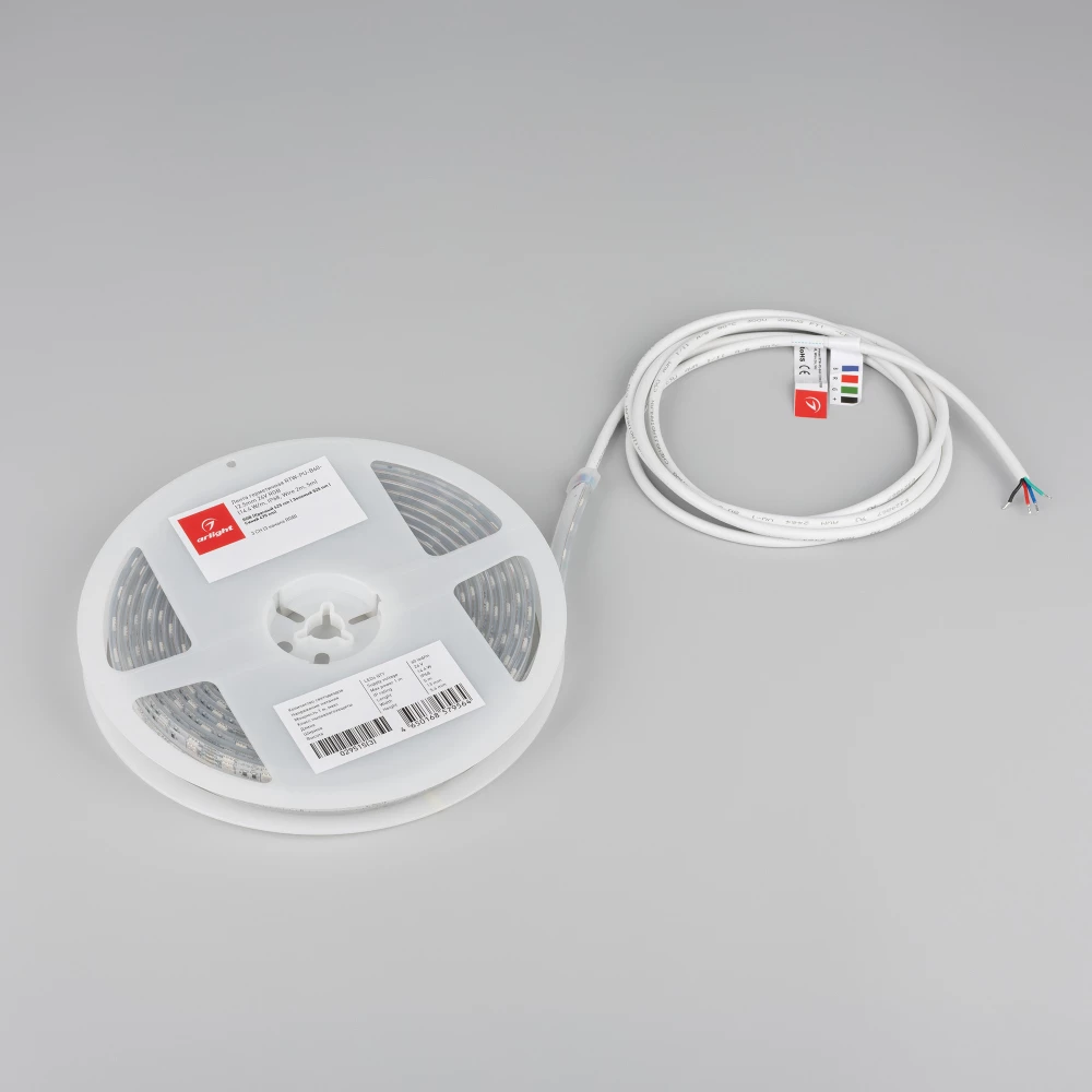 Лента герметичная RTW-PU-B60-12.5mm 24V RGB (14.4 W/m, IP68, Wire 2m, 5m) (Arlight, -) 029515(3) - Viokon.com