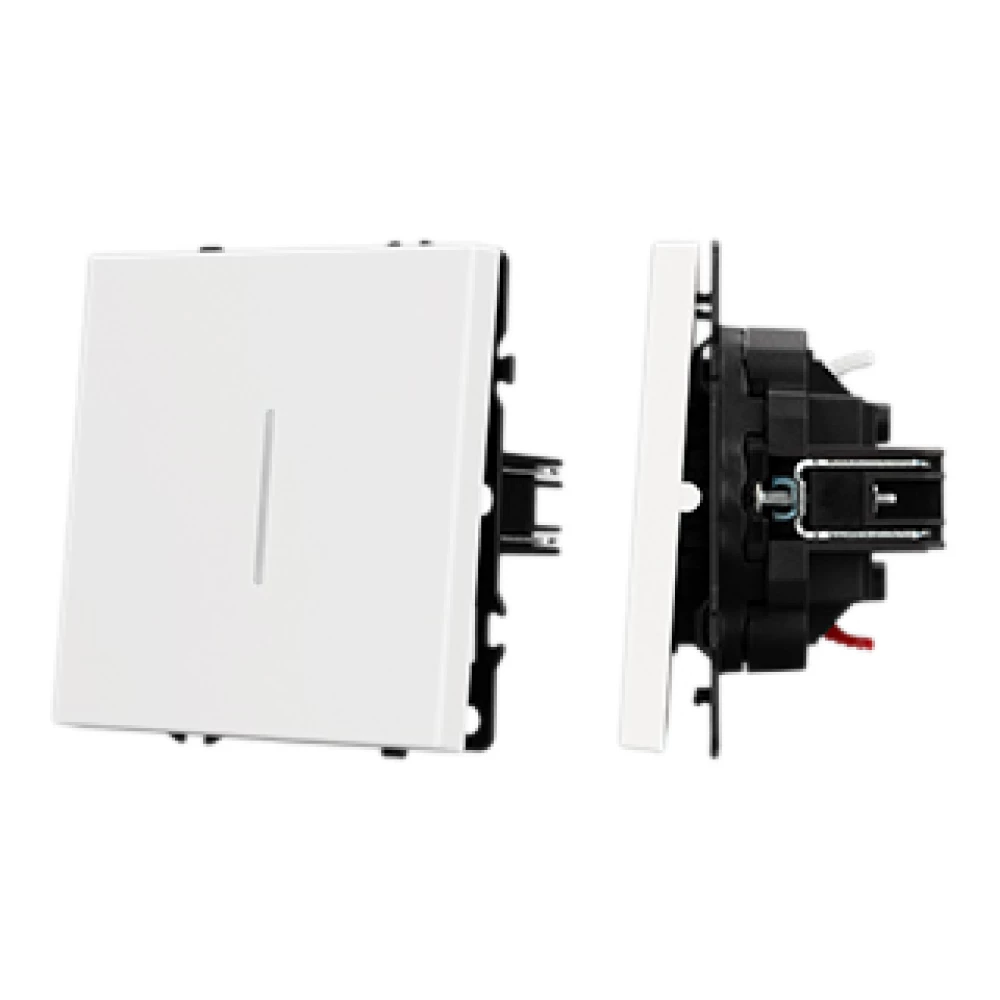 Механизм выключателя одноклавишный непроходной LED SWT-NOBE-MK01-SFPL-L-WH (230V, 10A) (Arlight, Белый кварц) 054232 - Viokon.com