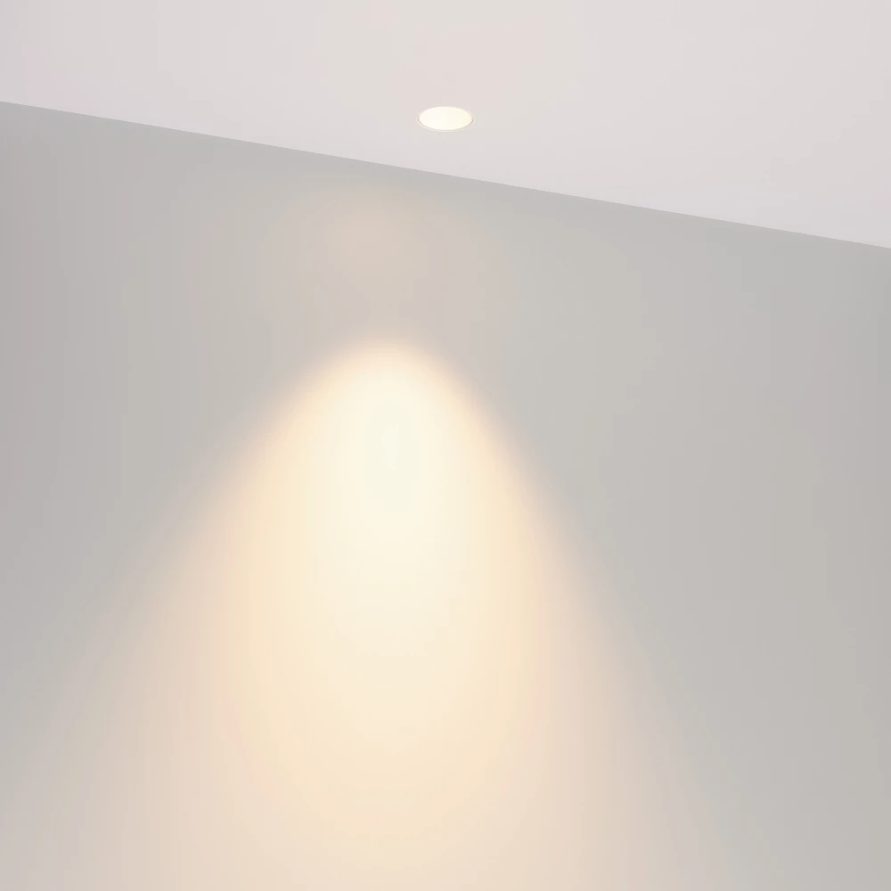 Светильник MS-INVISIO-TRIMLESS-R35-5W Warm3000 (WH-WH, 36 deg, 230V) (Arlight, IP54 Металл, 5 лет) 059160 - Viokon.com