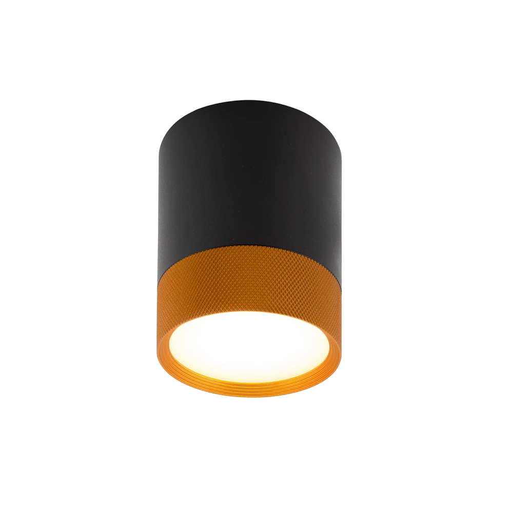 DK4017-BG Светильник накладной IP 20 7 Вт LED 3000 черно-золотой алюминий - Viokon.com